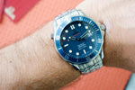 SOLDOUT: OMEGA SEAMASTER BOND 300 Co-Axial Chronometer 2220.80 Automatic WAVE Dial Box and Papers - WearingTime Luxury Watches
