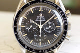 Vintage Omega Speedmaster Professional chronograph with black dial and tachymeter bezel