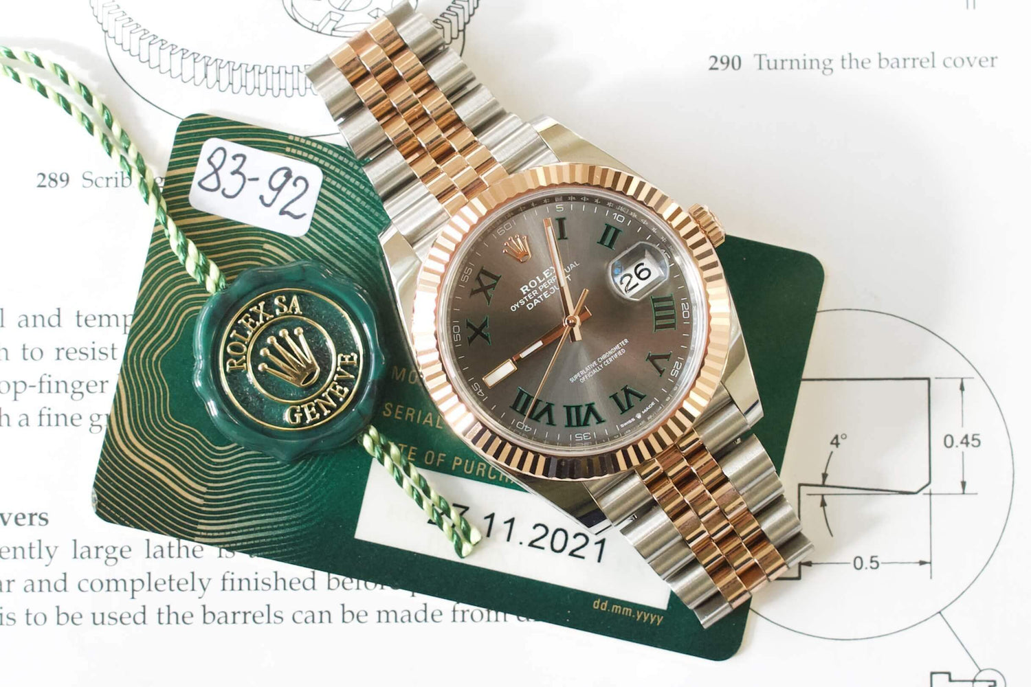 SOLDOUT: Rolex 126331 Datejust II Wimbeldon Two Tone Jubilee Steel Mens Watch 2021 Papers - WearingTime Luxury Watches