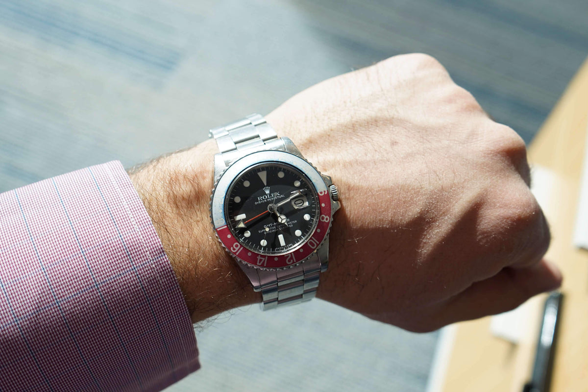 SOLDOUT: Rolex 1675 Pepsi GMT 1978 Ghost Bezel - WearingTime Luxury Watches