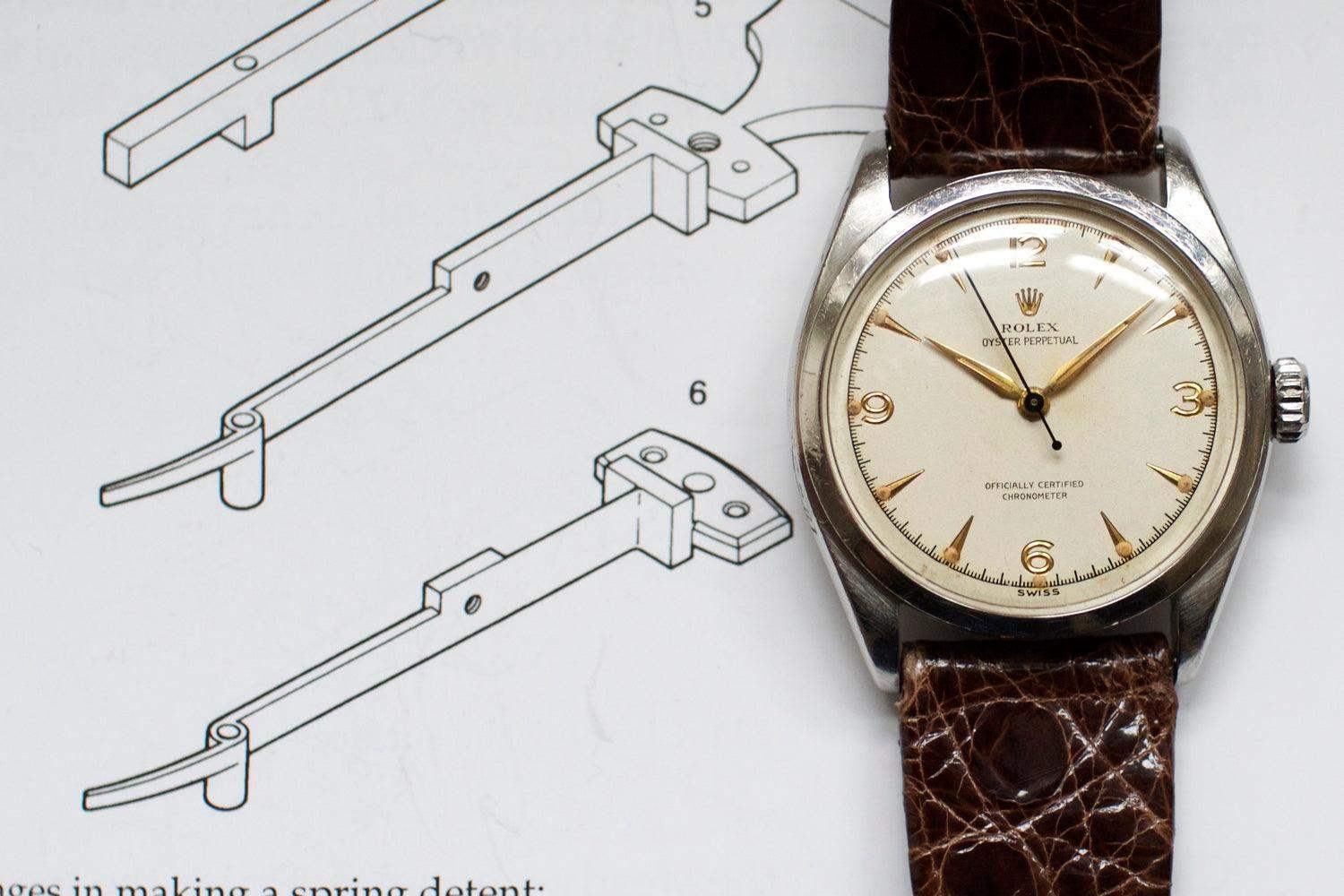 SOLDOUT: Rolex Bubble Back 6084 Bubbleback Oyster Perpetual - WearingTime Luxury Watches
