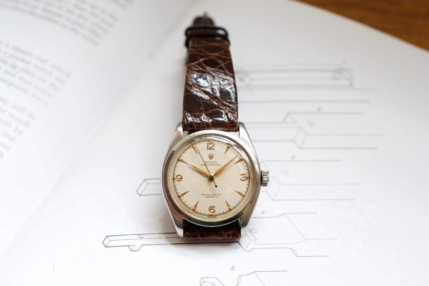 SOLDOUT: Rolex Bubble Back 6084 Bubbleback Oyster Perpetual - WearingTime Luxury Watches