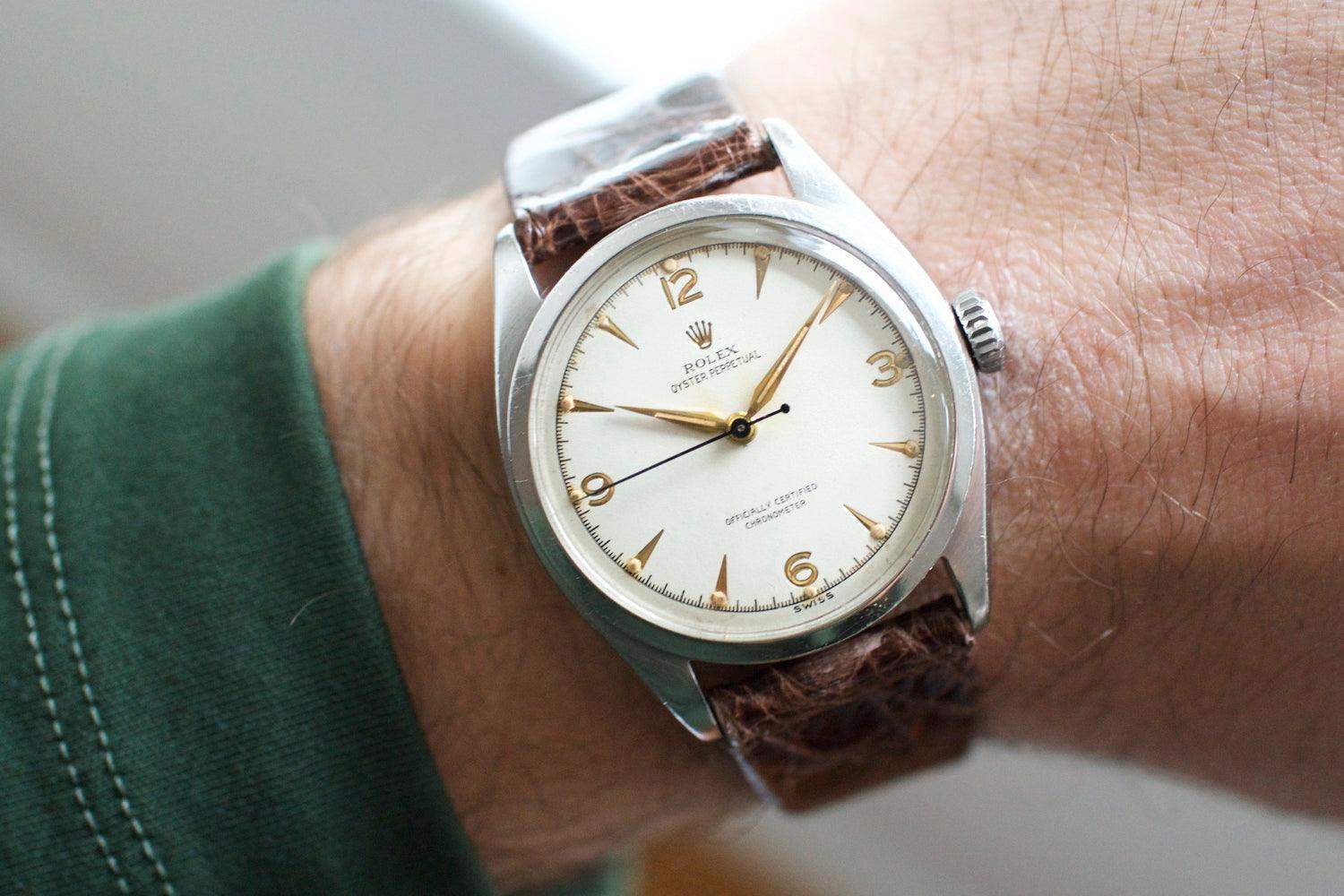 SOLDOUT: Rolex Bubble Back 6084 Bubbleback Oyster Perpetual - WearingTime Luxury Watches
