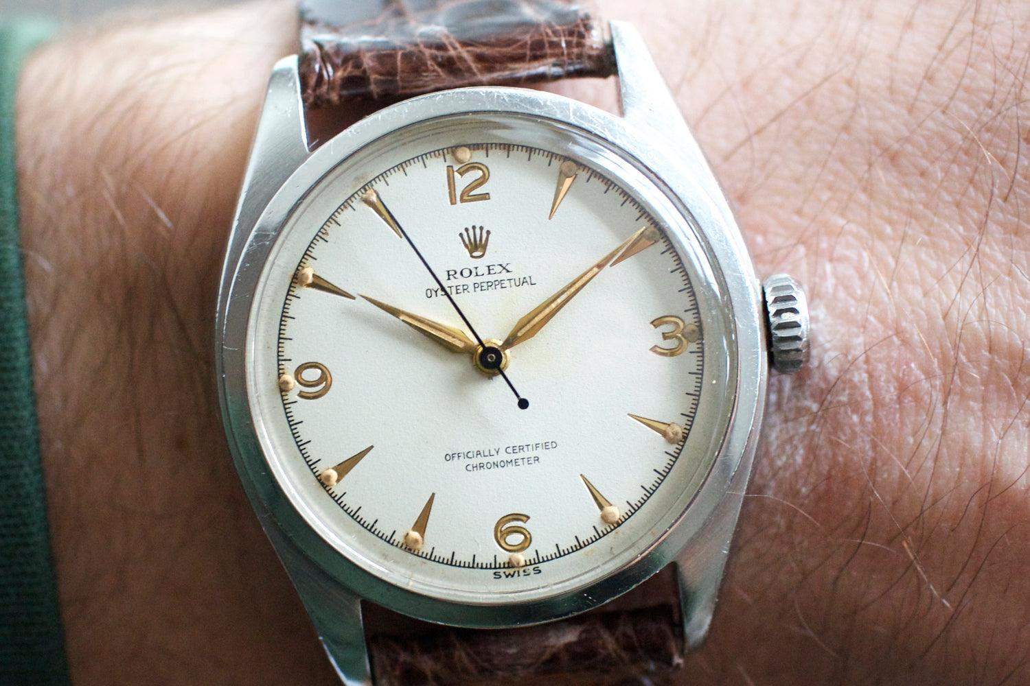 SOLDOUT: Rolex Bubble Back 6084 Bubbleback Oyster Perpetual - WearingTime Luxury Watches