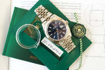 SOLDOUT: Rolex Datejust 41 Steel & White Gold 126334 Watch - Blue Dial 2022 Paper NEW - WearingTime Luxury Watches