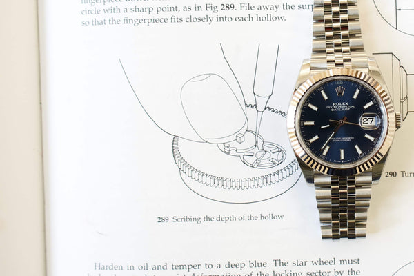 SOLDOUT: Rolex Datejust 41 Steel & White Gold 126334 Watch - Blue Dial 2022 Paper NEW