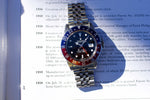 SOLDOUT: Rolex GMT 16750 Pepsi Blue Red Glossy 1982 - WearingTime Luxury Watches