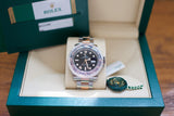 Two-tone Rolex GMT-Master II Root Beer luxury watch in original box with authenticity card