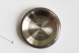 Stainless steel Swiss watch caseback engraved with Geneva Switzerland and model number 2380