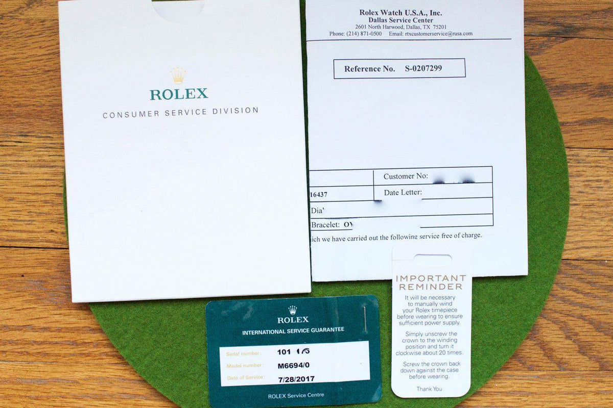 SOLDOUT: Rolex Oyster Precision 6694 34mm SERVICE PAPERS - WearingTime Luxury Watches