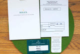 Rolex Consumer Service Division paperwork and international service guarantee card.