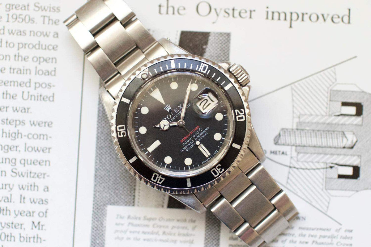 SOLDOUT: Rolex RED Submariner Date 1680 METERS FIRST 1969 - WearingTime Luxury Watches