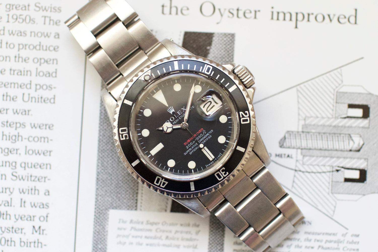 SOLDOUT: Rolex RED Submariner Date 1680 METERS FIRST 1969 - WearingTime Luxury Watches