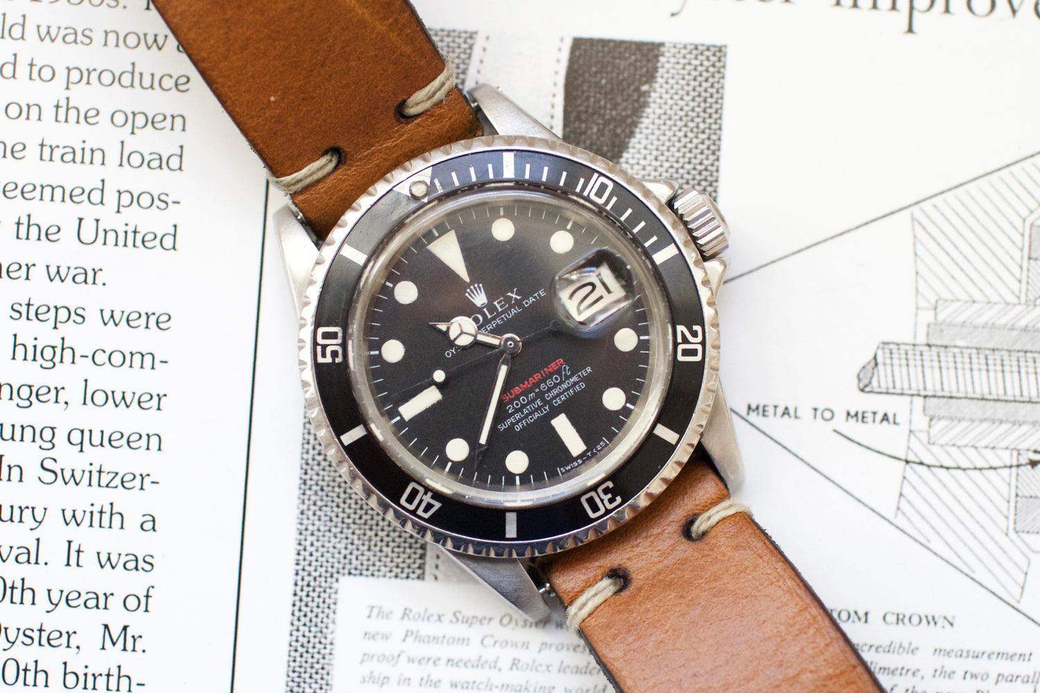 SOLDOUT: Rolex RED Submariner Date 1680 METERS FIRST 1969 - WearingTime Luxury Watches