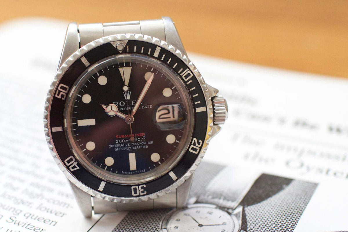 SOLDOUT: Rolex RED Submariner Date 1680 METERS FIRST 1969 - WearingTime Luxury Watches