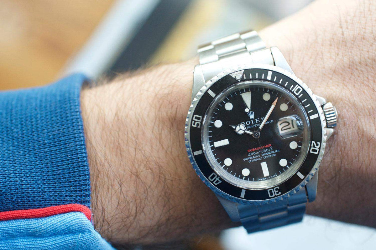 SOLDOUT: Rolex RED Submariner Date 1680 METERS FIRST 1969 - WearingTime Luxury Watches