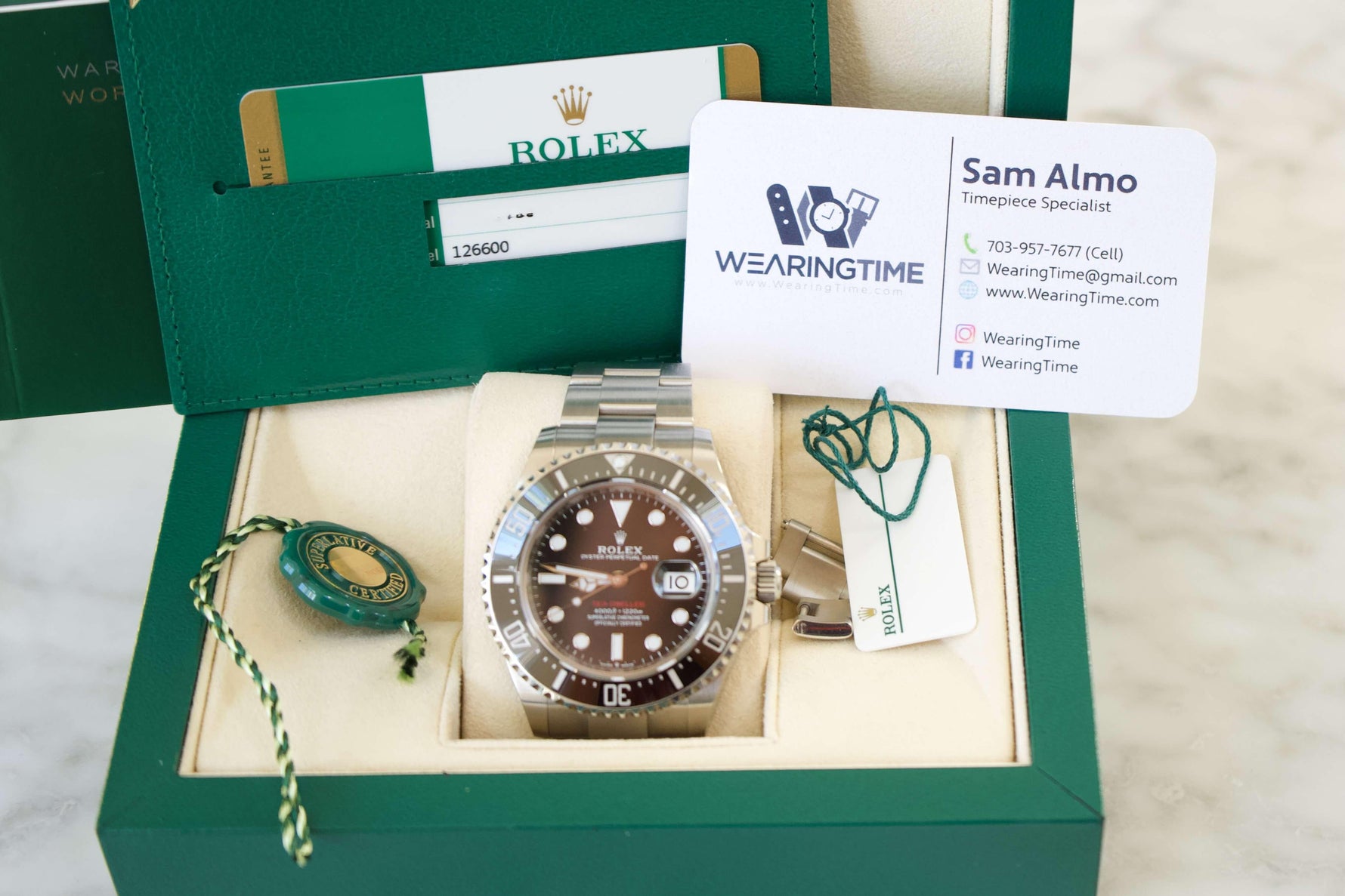 SOLDOUT: Rolex Sea-Dweller 126600 "Red Sea" Seadweller 43mm Box & Papers Year 2018 - WearingTime Luxury Watches