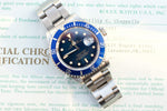 SOLDOUT: Rolex Submariner 16610 "Steel Bluesy" Blue Dial Blue Bezel PAPERS - WearingTime Luxury Watches