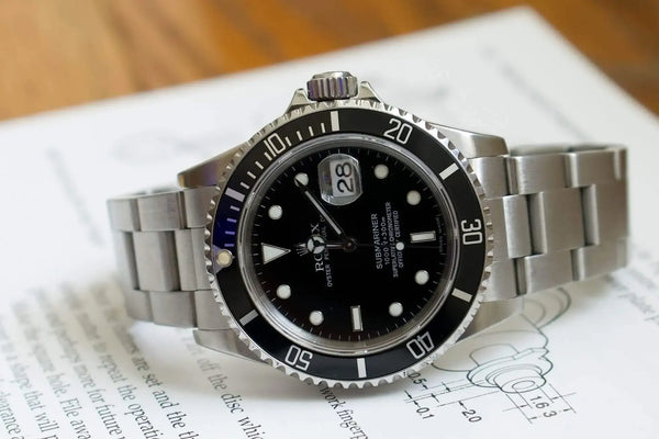SOLDOUT: Rolex Submariner Date 16610 Mens Black Dial