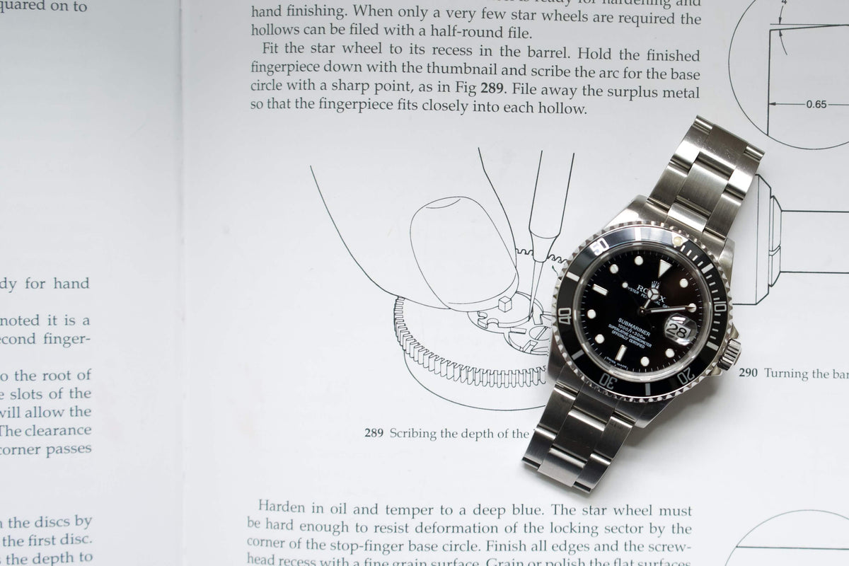 SOLDOUT: Rolex Submariner Date 16610 Mens Black Dial - WearingTime Luxury Watches