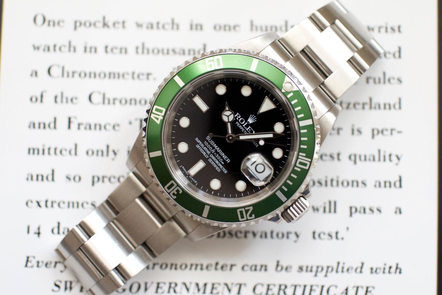 SOLDOUT: Rolex Submariner Date 50th Anniversary "Kermit" 16610LV - WearingTime Luxury Watches