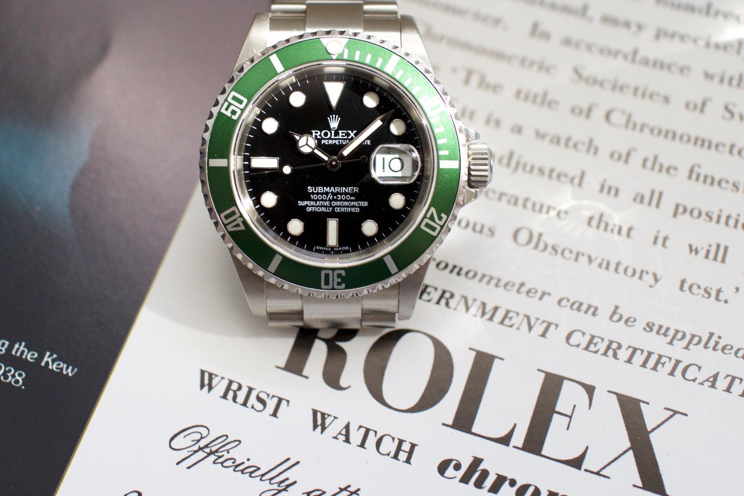 SOLDOUT: Rolex Submariner Date 50th Anniversary "Kermit" 16610LV - WearingTime Luxury Watches