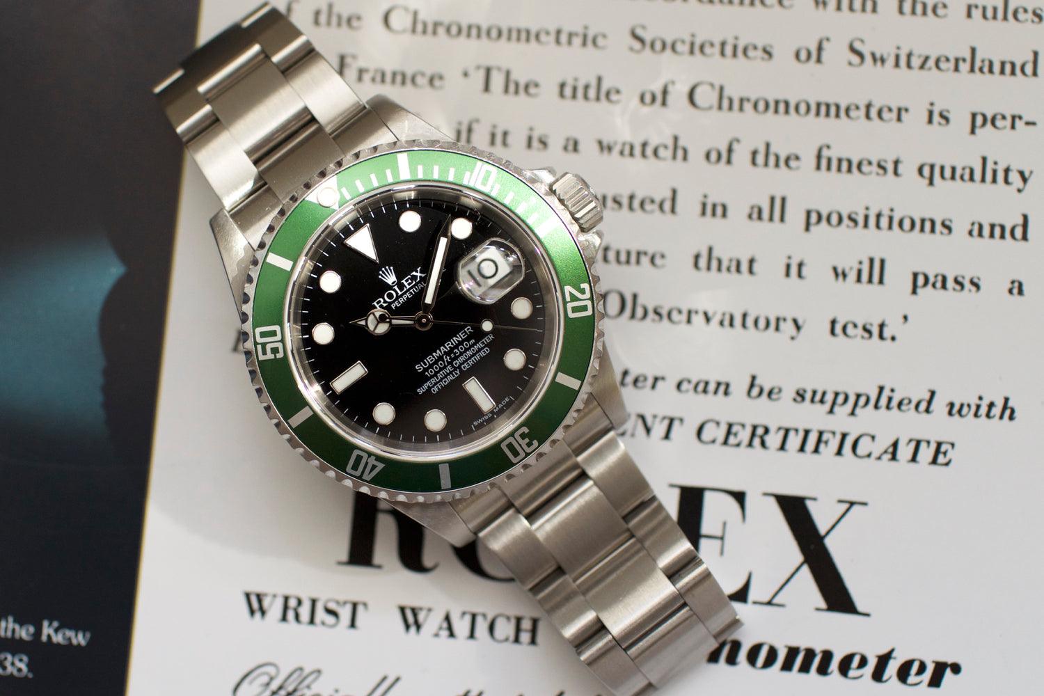 SOLDOUT: Rolex Submariner Date 50th Anniversary "Kermit" 16610LV - WearingTime Luxury Watches