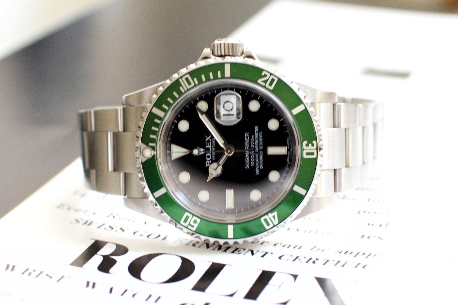 SOLDOUT: Rolex Submariner Date 50th Anniversary "Kermit" 16610LV - WearingTime Luxury Watches