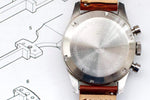 SOLDOUT: Sandoz Valjoux 7734 Vintage Chronograph Red Vignette Dial - WearingTime Luxury Watches