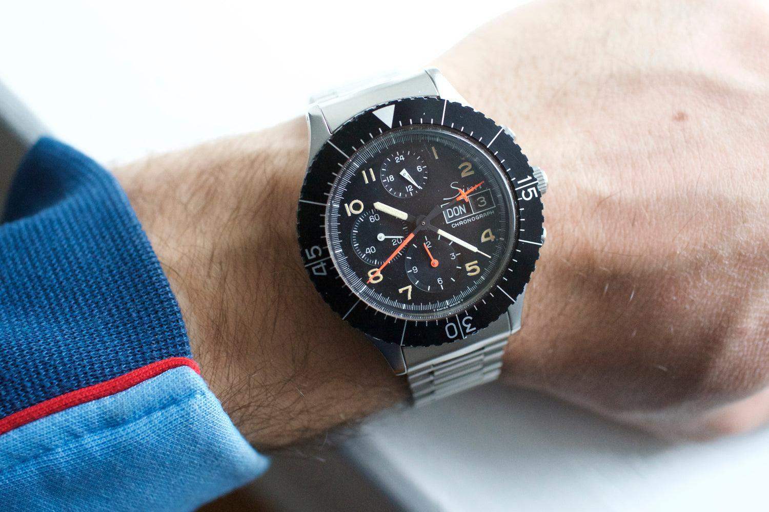 SOLDOUT: Sinn 156 Pilot Chronograph Lemania 5100 Tritium - WearingTime Luxury Watches