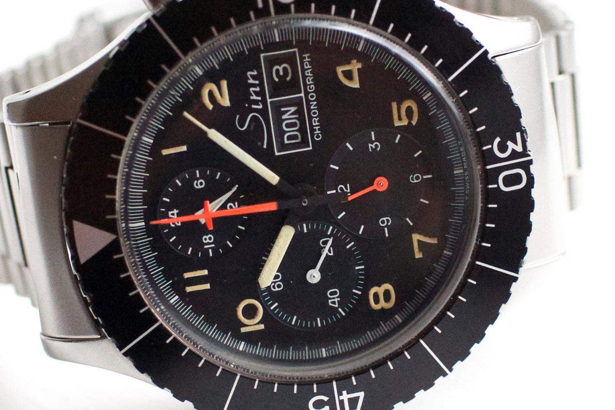 SOLDOUT: Sinn 156 Pilot Chronograph Lemania 5100 Tritium - WearingTime Luxury Watches