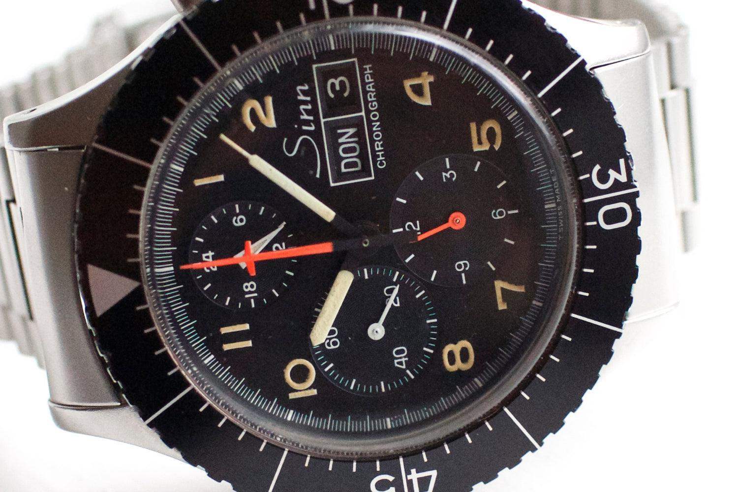 SOLDOUT: Sinn 156 Pilot Chronograph Lemania 5100 Tritium - WearingTime Luxury Watches