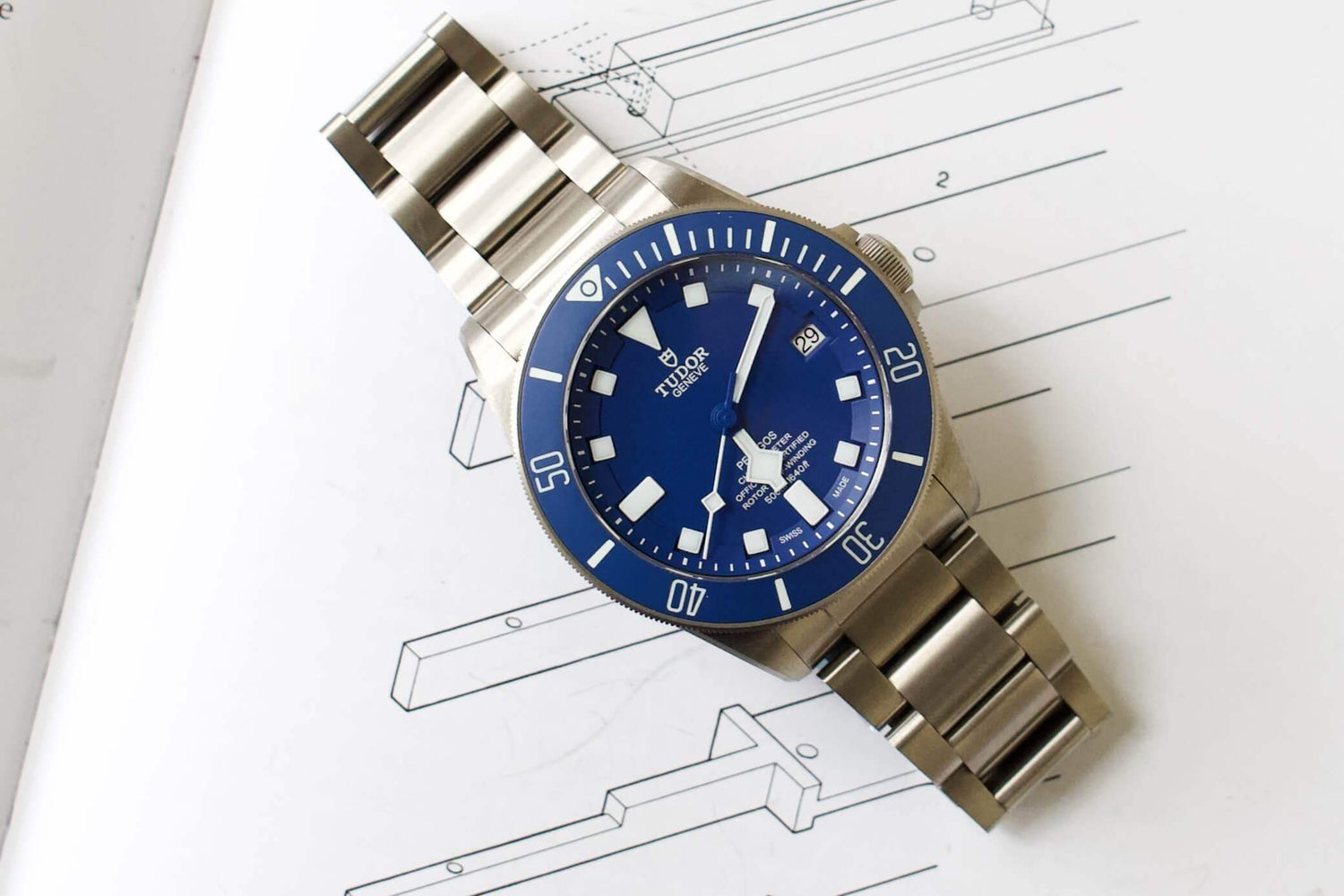 TUDOR Pelagos Blue Men's Watch M25600TB-0001 BRACELET TITANIUM - WearingTime Luxury Watches