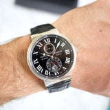 SOLDOUT: Ulysse Nardin Maxi Marine 263-67 Date Power Reserve 200m Black Stainless Steel Box 2010