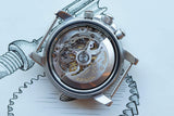 Close-up of the internal mechanical movement of a Zenith El Primero luxury Swiss watch
